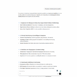 Branding Ai Βοηθός
